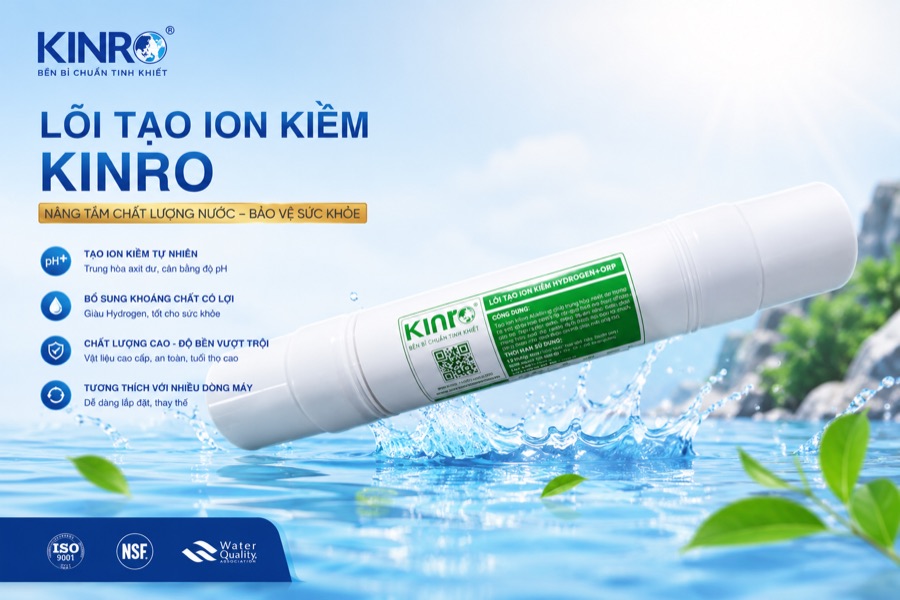 Lõi ion kiềm Hydrogen ORP Kinro